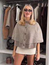 Fashion Cape Knitted Cardigan for Women