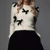 Fashion Elegant Round Neck Sweater
