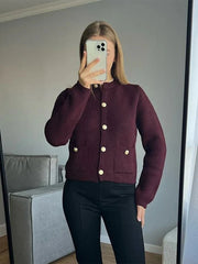 Fashion Knitted Women Cardigan