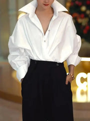 Fashion Long Batwing Sleeves Casual Shirts