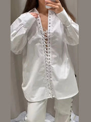 Fashionable Loose Long Sleeve Shirt