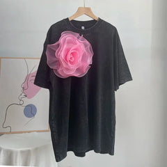 Floral Aesthetic Casual T-Shirt