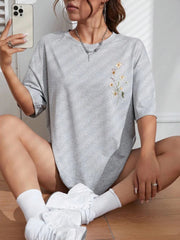 Floral Cluster Cotton Tee