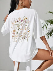 Floral Cluster Cotton Tee