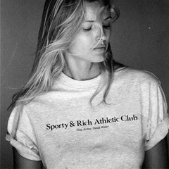 Health Letters Printed Vintage Gray T-Shirts