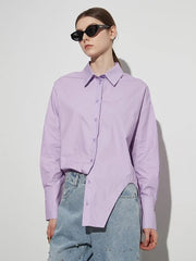 Irregular Casual Loose Shirts Spliced Shirts