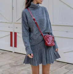 Vintage Loose Knitted Cropped Sweater