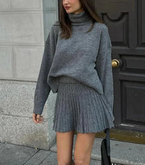 Vintage Loose Knitted Cropped Sweater