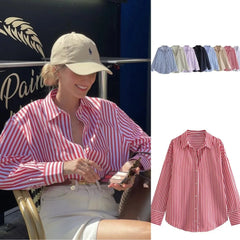 Loose Striped Fashion Shirt