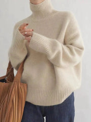 Loose Turtleneck Cashmere Sweater
