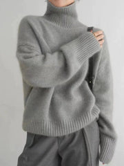 Loose Turtleneck Cashmere Sweater