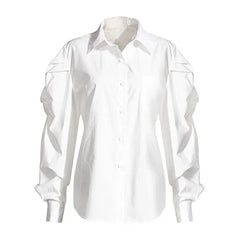 Minimalist Puff Sleeve Shirts