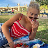 Penelope Heart Print Knitted Top