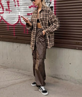 Plaid Checkered Long Sleeve Shirts