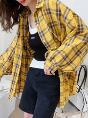 Plaid Long-Sleeve Shirt