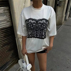 Retro Chic Printed Tee