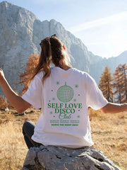 Self Love Creativity Print Cotton T-Shirt