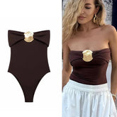 Off the Shoulder Bodysuit Tops