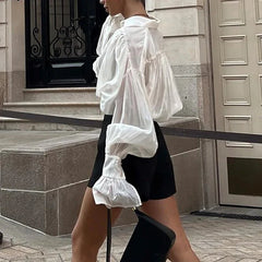 Silk Elegant Long Sleeve Blouse
