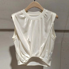 Slim Short Sleeveless Pullover Tank Top
