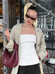 Solid Strapless Tube Top