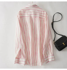 Striped Cotton Single Breasted Shirts