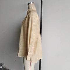 Striped Summer Button-Up Top