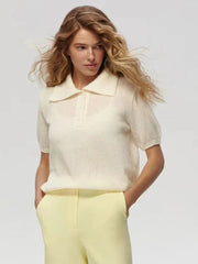 Summer Knitted Polo Shirt