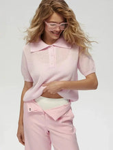 Summer Knitted Polo Shirt