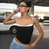 Summer Lace Sleeveless Crop Top