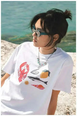 Summer Print Streetwear Tee