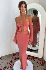 Tana Maxi Skirt - Rose Pink