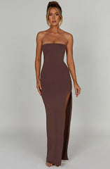 Teyana Maxi Dress - Chocolate