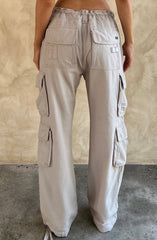 Tinashe Cargo Pants - Light Grey