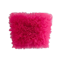 Tulle Pleated Cropped Bustier Camisole