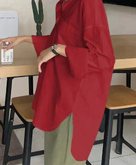 Tunic Tops Long Sleeve Plain Shirts