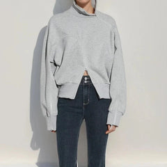 Turtleneck Zipper Pullover