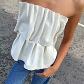 Versatile Summer Fashion Pleated Top
