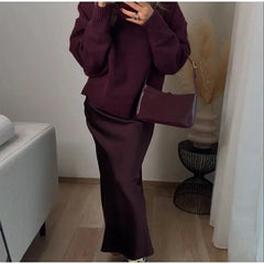 Vintage Burgundy Turtleneck Sweater