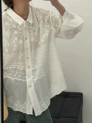 Vintage Embroidered Long Sleeve Shirt