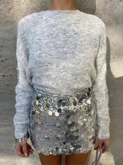 Vintage Love Hollow Out Beads Sweaters Knitted Pullover