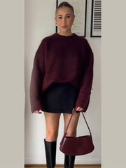 Vintage Red Knit Sweater