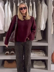 Vintage Red Knit Sweater