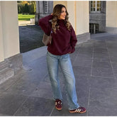 Burgundy Turtleneck Sweater