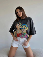 Washed Vintage Cotton Loose Tops Y2k
