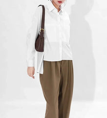 White Long Sleeves Fashion Shirts