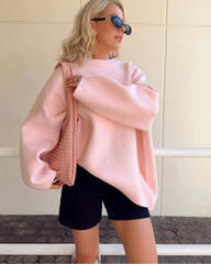 Women's Solid Knit Sweater
