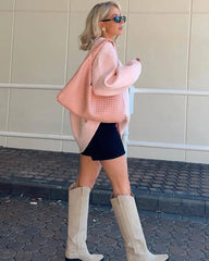 Women's Solid Knit Sweater