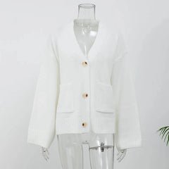 V-Neck Pocket Cardigan