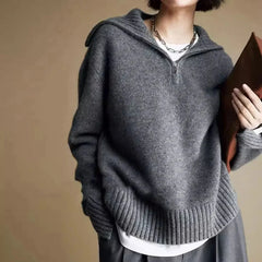 Wool Half-Zip Sweater